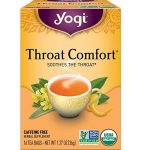 Yogi Organic Throat Comfort Herbal Tea 16 Bags 1.27 Oz