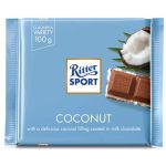 Ritter Sport Milk Chocolate With Coconut Fillings 3.5 Oz