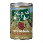 Natural Value Organic Dark Red Kidney Beans 15 Oz