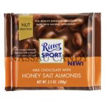 Ritter Sport Milk Chocolate With Honey Salted Almonds 3.5 Oz