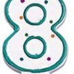 Wilton Numeral No 8 Party Birthday Candle