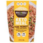 Miracle Noodle Vegan Keto Meal Thai Peanut Noodle 9.2 Oz