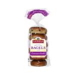 Toufayan Bagels Cinnamon Raisin 6 Pre Sliced Bagels 20 Oz
